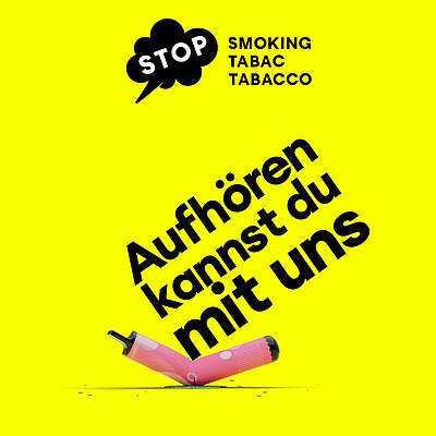 Bild stopsmoking 1080x1080px: Rauchstopp (E-Zigarette)