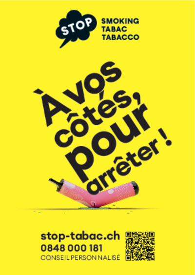 Flyer stop-tabac A6: arrêter de fumer (e-cigarette)