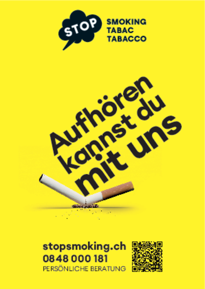 Flyer stopsmoking A6: Rauchstopp (Zigarette)