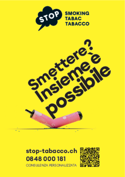 Flyer stop-tabacco A6: smettere di fumare (sigaretta elettronica)