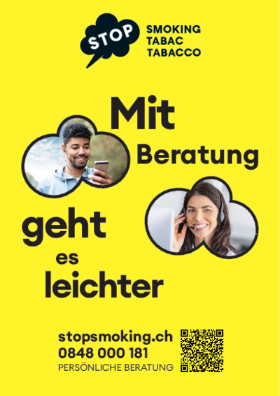 Flyer stopsmoking A5: für Fachpersonen