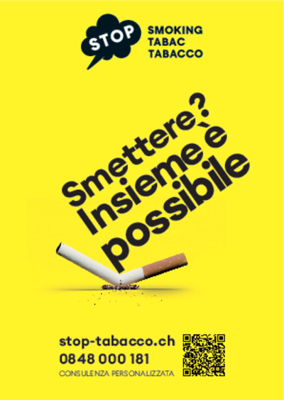 Flyer stop-tabacco A6: smettere di fumare (sigaretta)